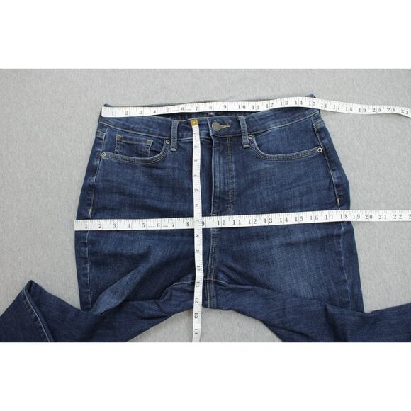 NYDJ Jeans Womens 8 Blue Cotton Blend Stretch Billie Mini Boot Dark Wash - Picture 6 of 7